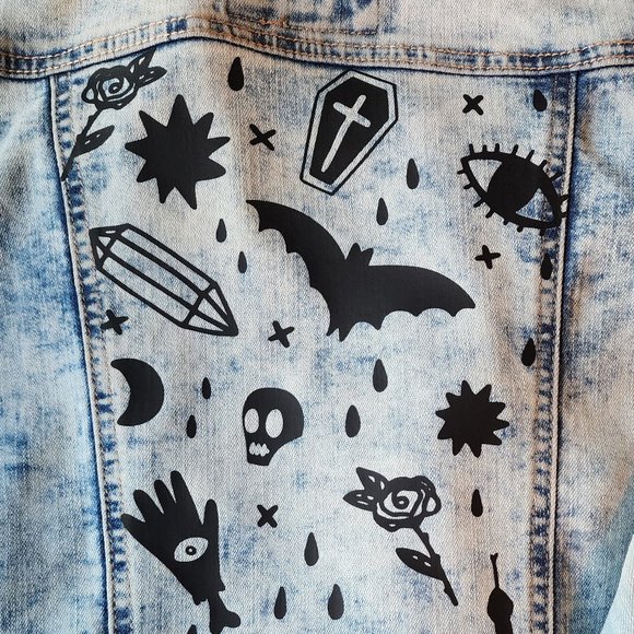 Custom Thrifted Denim Jacket - Picture 5 of 5